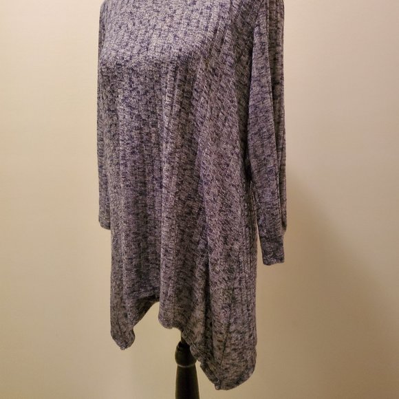 Heathered Navy Tunic Sweater - Picture 4 of 5